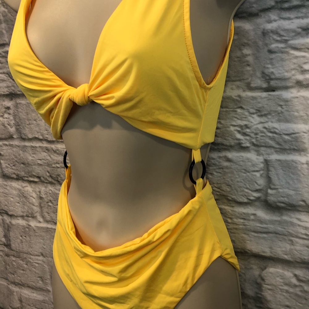NWT Tiger Mist M Neon Yellow Alexa Bodysuit FLAWED - Picture 5 of 12